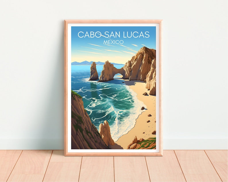 Cabo San Lucas Poster, Mexico Wall Art, Mexico Print, Cabo San Lucas Poster, Beach Poster, Nature Poster, Mexico Art