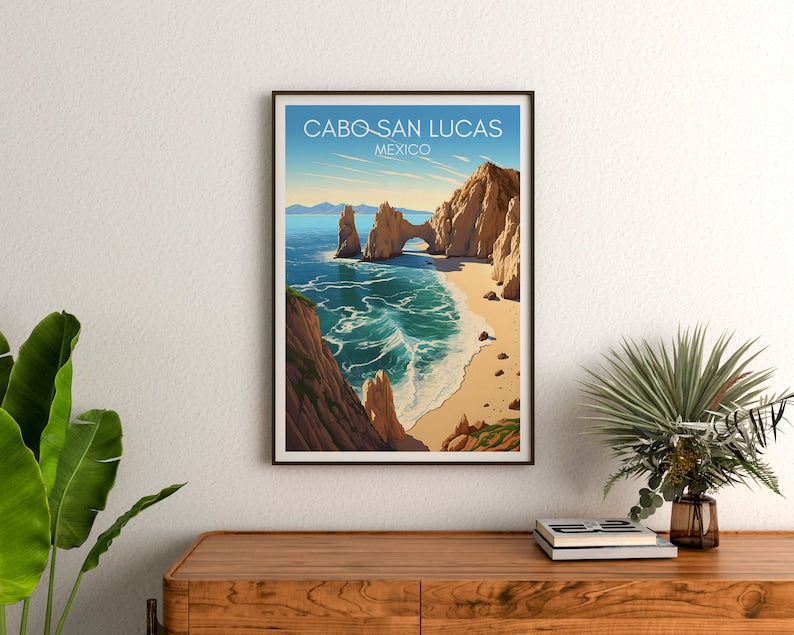 Cabo San Lucas Poster, Mexico Wall Art, Mexico Print, Cabo San Lucas Poster, Beach Poster, Nature Poster, Mexico Art
