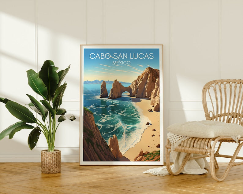 Cabo San Lucas Poster, Mexico Wall Art, Mexico Print, Cabo San Lucas Poster, Beach Poster, Nature Poster, Mexico Art