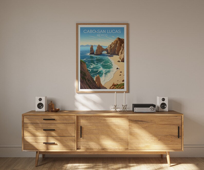Cabo San Lucas Poster, Mexico Wall Art, Mexico Print, Cabo San Lucas Poster, Beach Poster, Nature Poster, Mexico Art