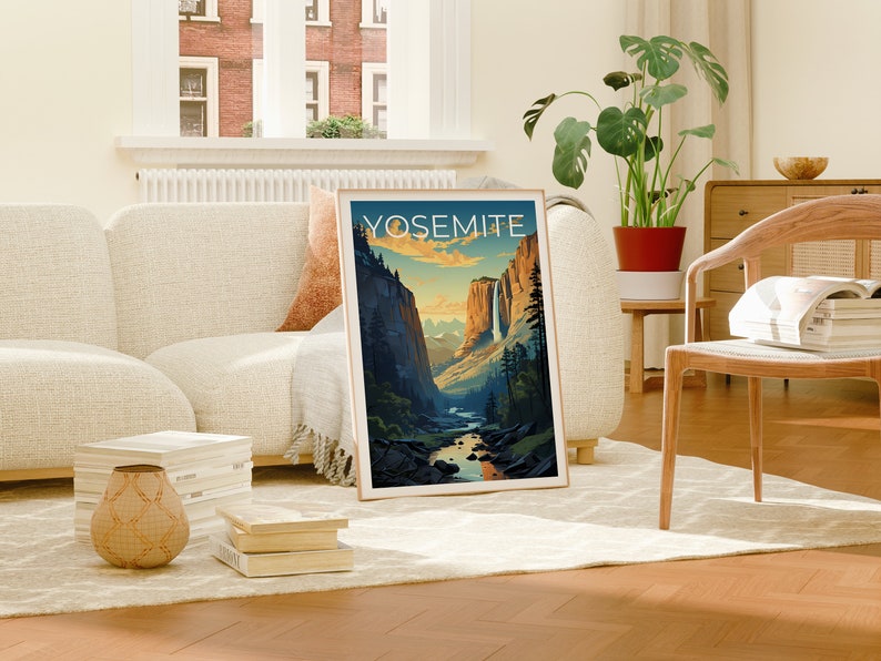 Yosemite Travel Poster, California Wall Art, California Print, Yosemite Poster, California Poster, Nature Poster, Yosemite Art