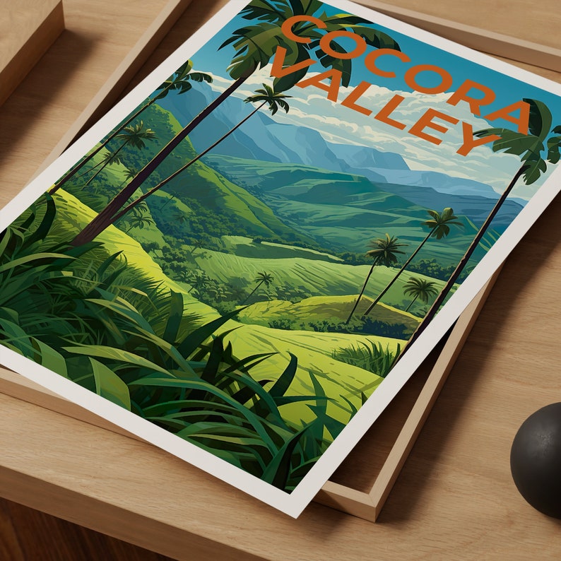 Cocora Valley Travel Poster, Colombia Wall Art, Colombia Print, Cocora Valley Poster, Colombia Poster, Cocora Valley Art