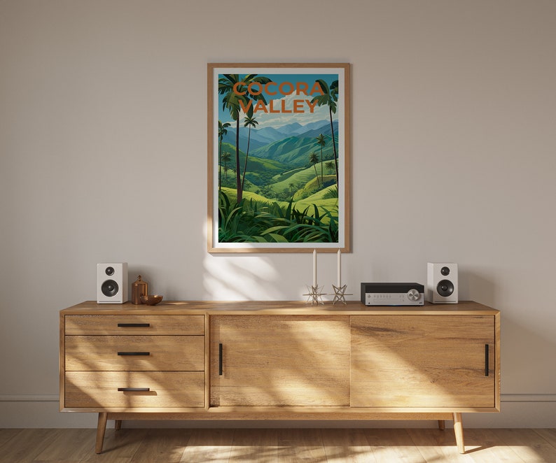 Cocora Valley Travel Poster, Colombia Wall Art, Colombia Print, Cocora Valley Poster, Colombia Poster, Cocora Valley Art