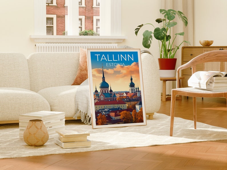 Tallinn Travel Poster, Estonia Wall Art, Estonia Print, Tallinn Poster, Estonia Poster, City Poster, Tallinn Art