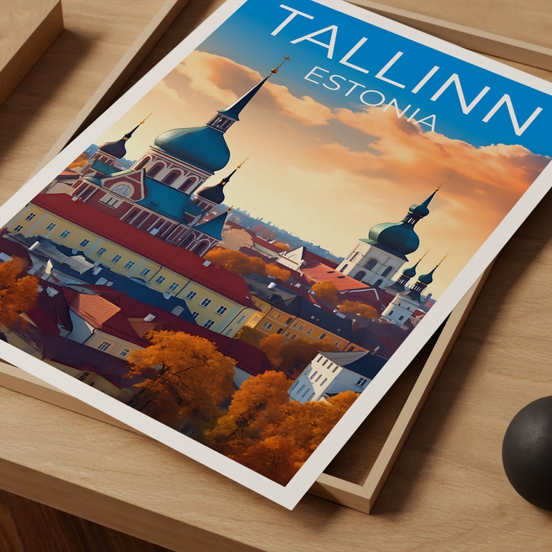 Tallinn Travel Poster, Estonia Wall Art, Estonia Print, Tallinn Poster, Estonia Poster, City Poster, Tallinn Art