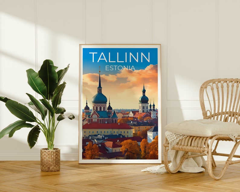 Tallinn Travel Poster, Estonia Wall Art, Estonia Print, Tallinn Poster, Estonia Poster, City Poster, Tallinn Art