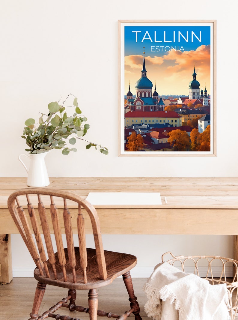 Tallinn Travel Poster, Estonia Wall Art, Estonia Print, Tallinn Poster, Estonia Poster, City Poster, Tallinn Art