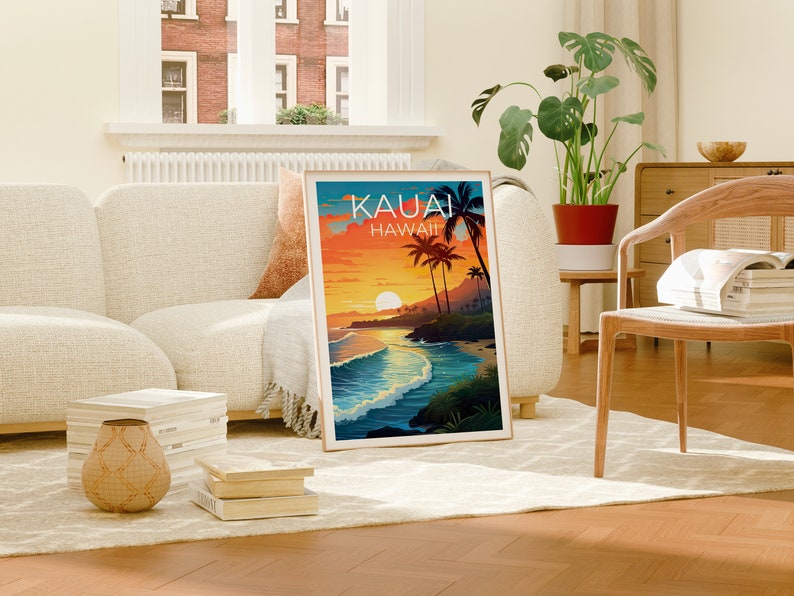 Kauai Travel Poster, Hawaii Wall Art, Hawaii Print, Kauai Poster, Hawaii Poster, Hawaii Islands Poster, Hawaii Art