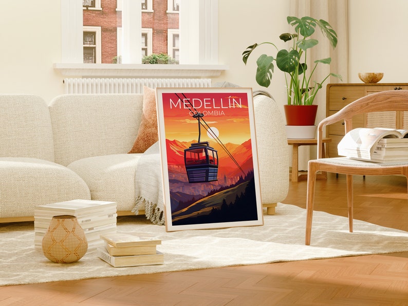 Medellín Travel Poster, Colombia Wall Art, Colombia Print, Medellín Poster, Colombia Poster, Medellin Poster, Medellín Art