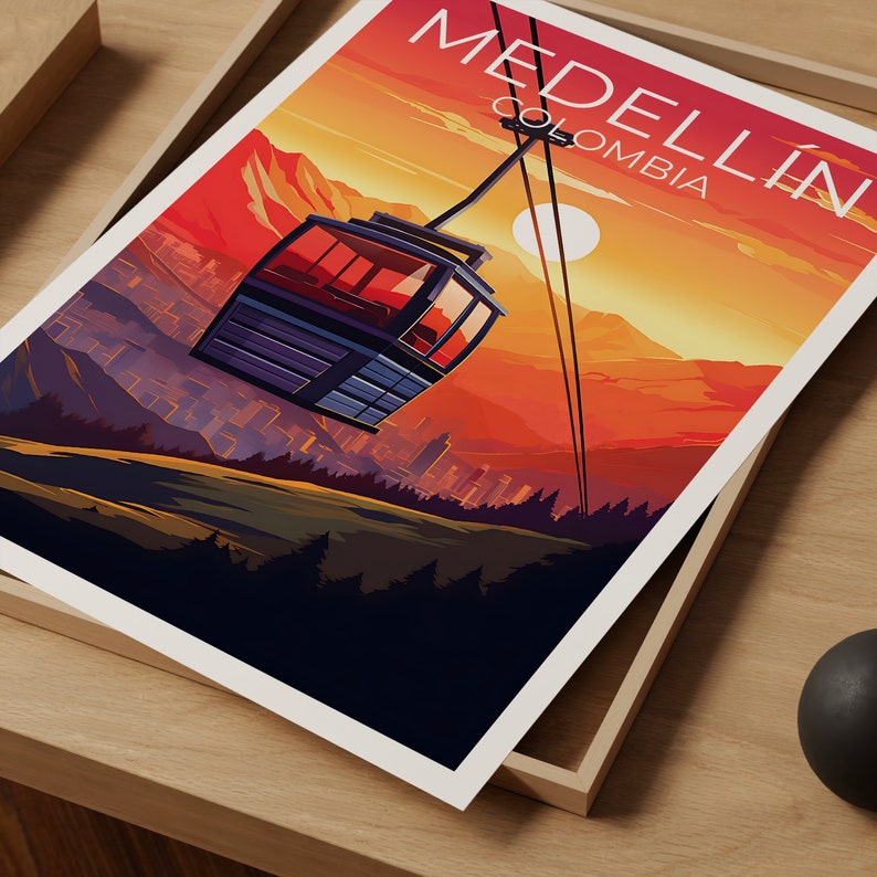 Medellín Travel Poster, Colombia Wall Art, Colombia Print, Medellín Poster, Colombia Poster, Medellin Poster, Medellín Art