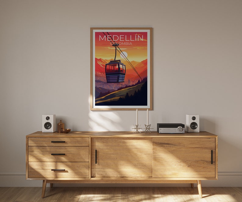 Medellín Travel Poster, Colombia Wall Art, Colombia Print, Medellín Poster, Colombia Poster, Medellin Poster, Medellín Art