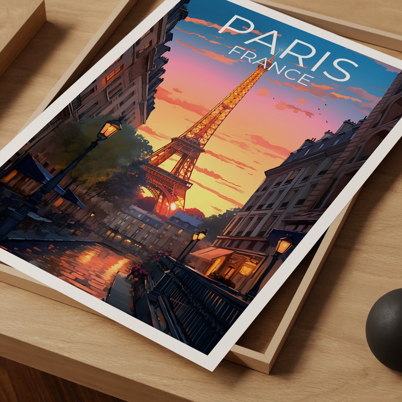 Paris Travel Poster, France Wall Art, France Print, Paris Poster, Eiffel Tower Poster, City Poster, Paris Art
