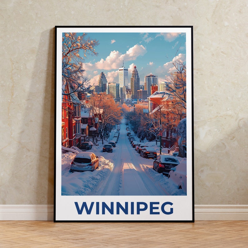 Winnipeg Poster, Winnipeg Print, Canada Poster, Canada Print, Winnipeg Travel Poster, Manitoba Poster, Winnipeg Art