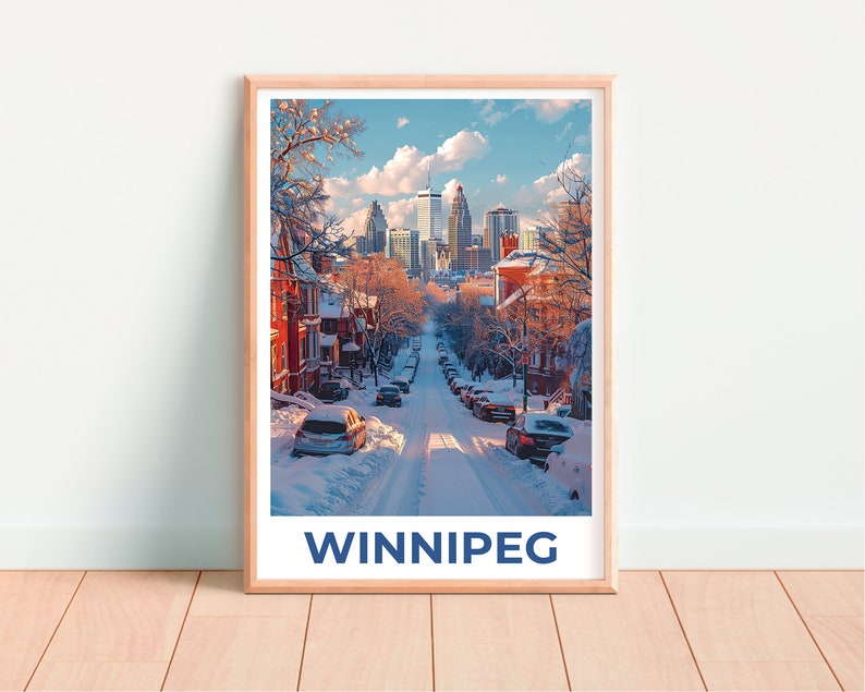 Winnipeg Poster, Winnipeg Print, Canada Poster, Canada Print, Winnipeg Travel Poster, Manitoba Poster, Winnipeg Art