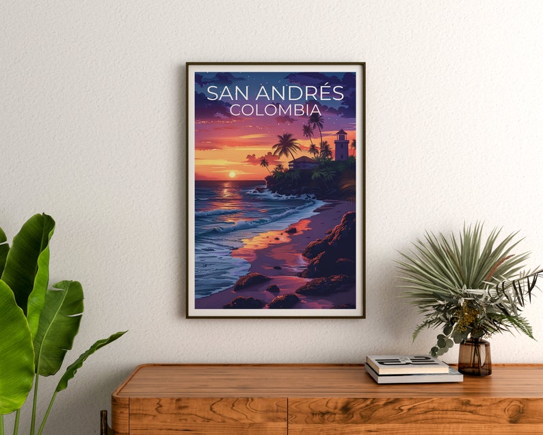 San Andrés Poster, San Andrés Print, Colombia Poster, Colombia Print, San Andres Poster, Tropical Island Poster, San Andres Art