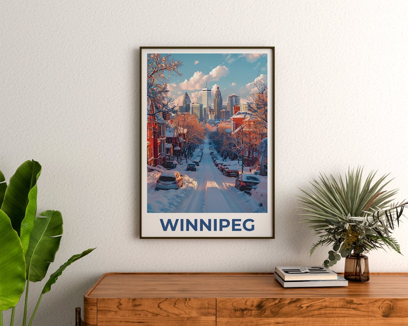 Winnipeg Poster, Winnipeg Print, Canada Poster, Canada Print, Winnipeg Travel Poster, Manitoba Poster, Winnipeg Art