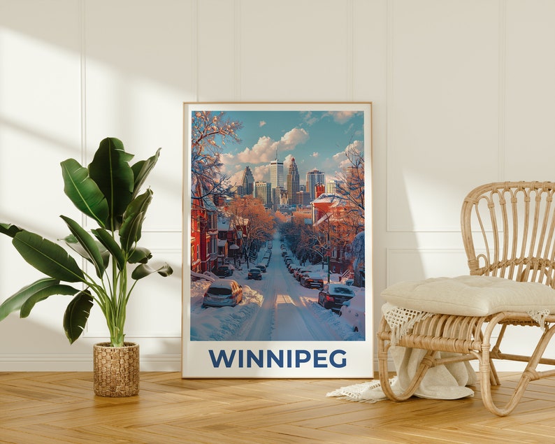 Winnipeg Poster, Winnipeg Print, Canada Poster, Canada Print, Winnipeg Travel Poster, Manitoba Poster, Winnipeg Art