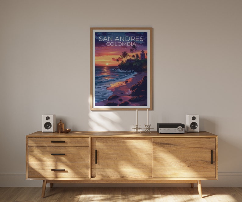 San Andrés Poster, San Andrés Print, Colombia Poster, Colombia Print, San Andres Poster, Tropical Island Poster, San Andres Art