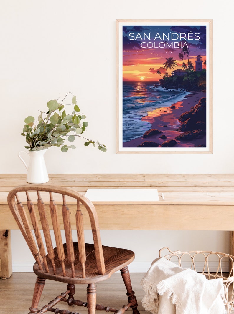 San Andrés Poster, San Andrés Print, Colombia Poster, Colombia Print, San Andres Poster, Tropical Island Poster, San Andres Art
