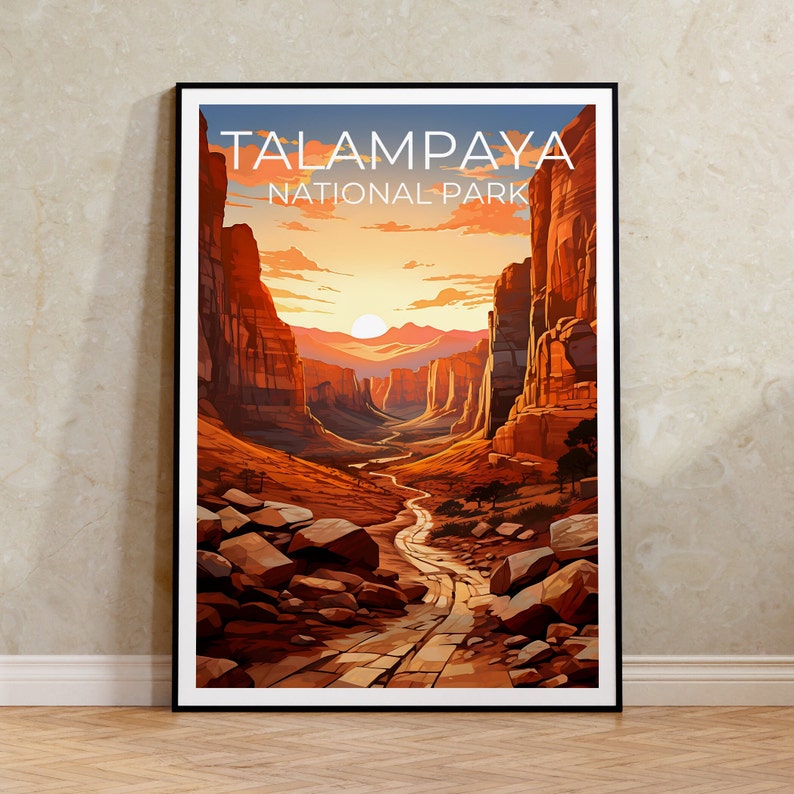 Talampaya Travel Poster, Argentina Wall Art, Argentina Print, Talampaya Poster, Argentina Poster, Nature Poster, Talampaya Art