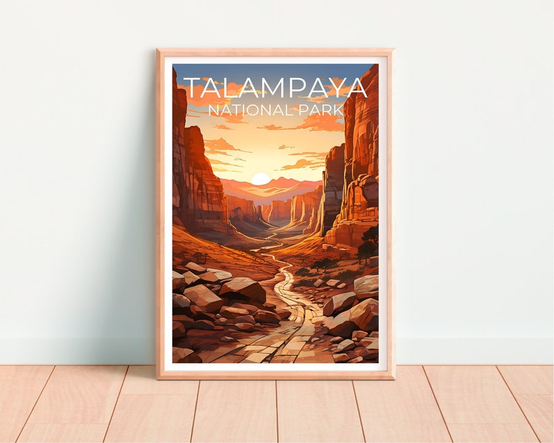 Talampaya Travel Poster, Argentina Wall Art, Argentina Print, Talampaya Poster, Argentina Poster, Nature Poster, Talampaya Art