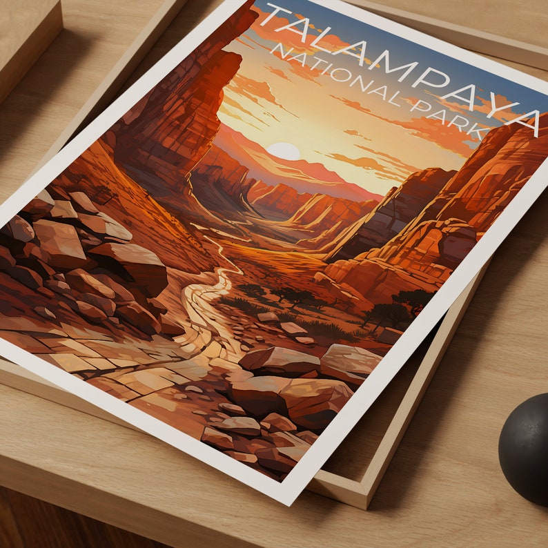 Talampaya Travel Poster, Argentina Wall Art, Argentina Print, Talampaya Poster, Argentina Poster, Nature Poster, Talampaya Art