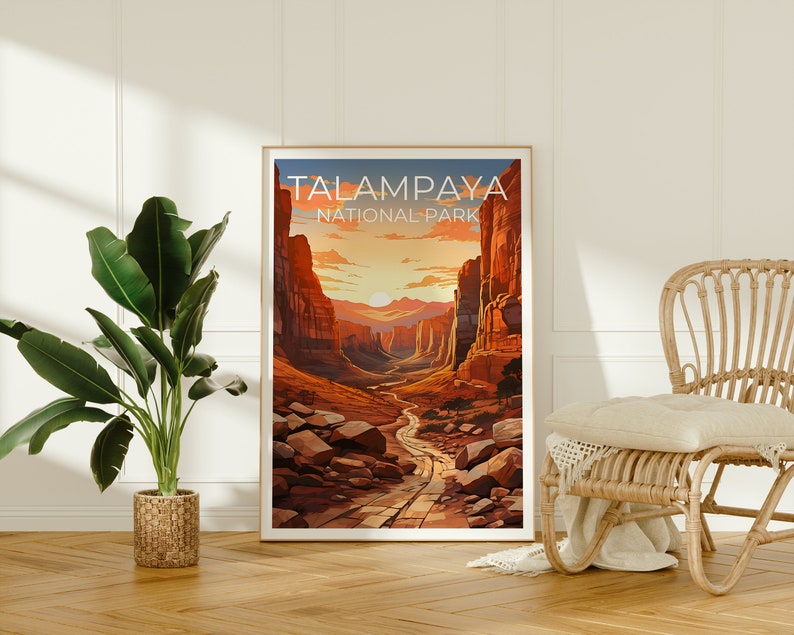 Talampaya Travel Poster, Argentina Wall Art, Argentina Print, Talampaya Poster, Argentina Poster, Nature Poster, Talampaya Art