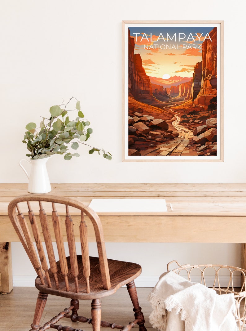Talampaya Travel Poster, Argentina Wall Art, Argentina Print, Talampaya Poster, Argentina Poster, Nature Poster, Talampaya Art