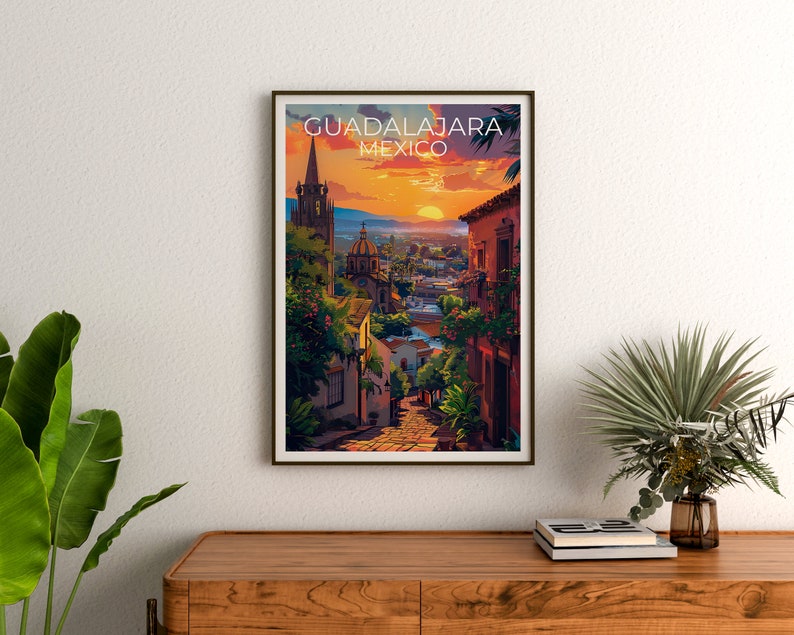 Guadalajara Poster, Guadalajara Print, Mexico Art, Mexico Print, Guadalajara Travel Poster, Mexico Poster, Guadalajara Art