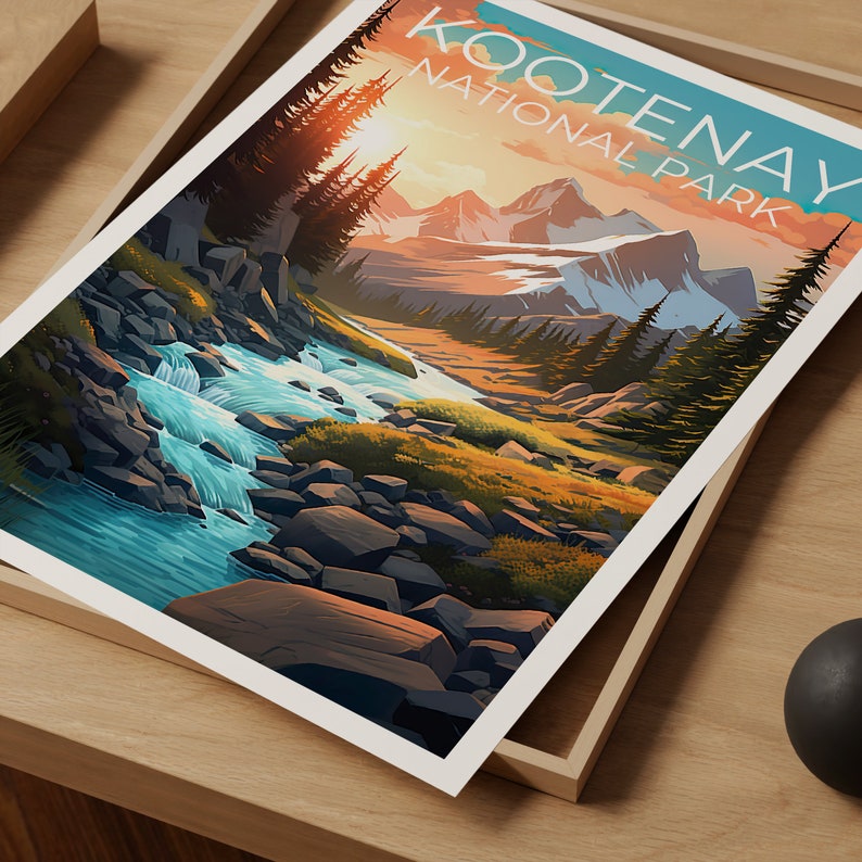Kootenay National Park Poster, Canada Wall Art, Canada Print, Kootenay Poster, Canada Poster, City Poster, Wall Decor