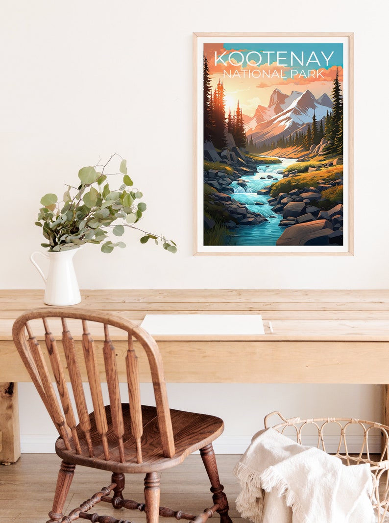Kootenay National Park Poster, Canada Wall Art, Canada Print, Kootenay Poster, Canada Poster, City Poster, Wall Decor