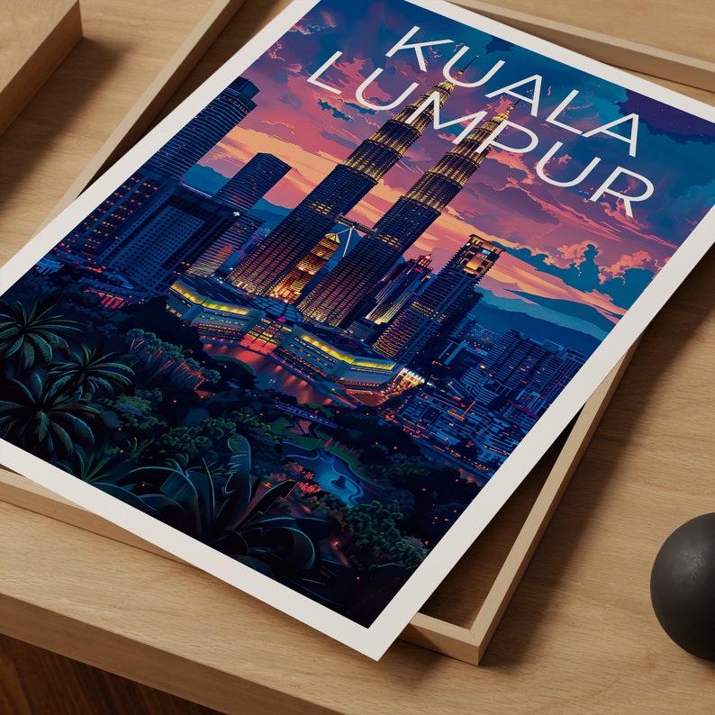 Kuala Lumpur Poster, Petronas Towers Print, Kuala Lumpur Poster, Petronas Towers Poster, Malaysia Poster, Kuala Lumpur Print