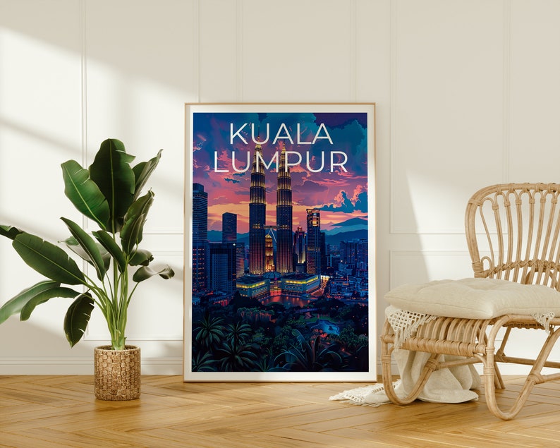 Kuala Lumpur Poster, Petronas Towers Print, Kuala Lumpur Poster, Petronas Towers Poster, Malaysia Poster, Kuala Lumpur Print