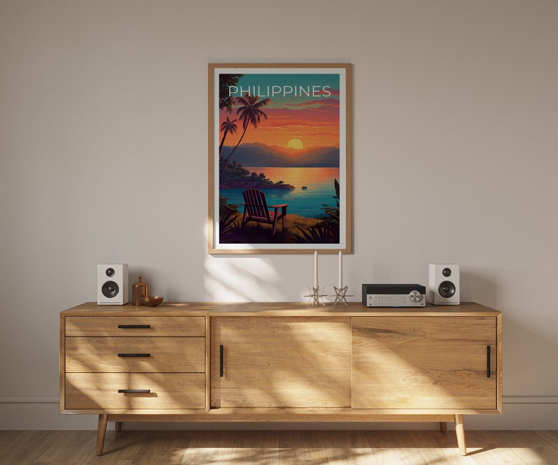 Philippines Travel Poster, Coast Wall Art, Mountain Print, Philippines Poster, Philippines Coast Poster, Nature Poster, Philippines Print