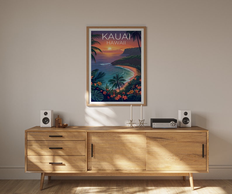 Kauai Poster, Kauai Print, Hawaii Poster, Hawaii Print, Kauai Travel Poster, Hawaii Art, Kauai Gift