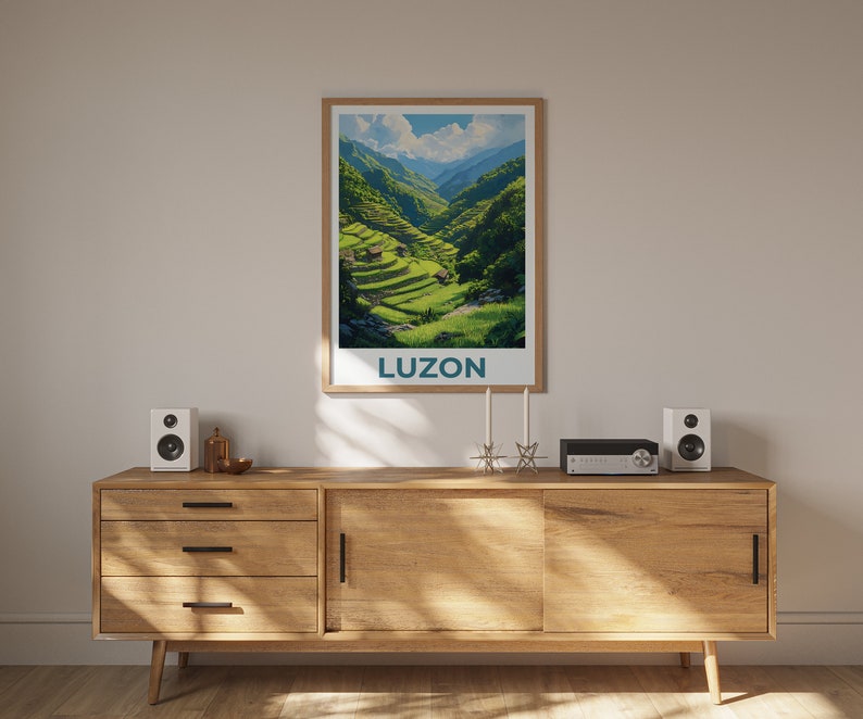 Luzon Poster, Luzon Print, Philippines Poster, Philippines Print, Luzon Travel Poster, Rice Fields Poster, Luzon Art