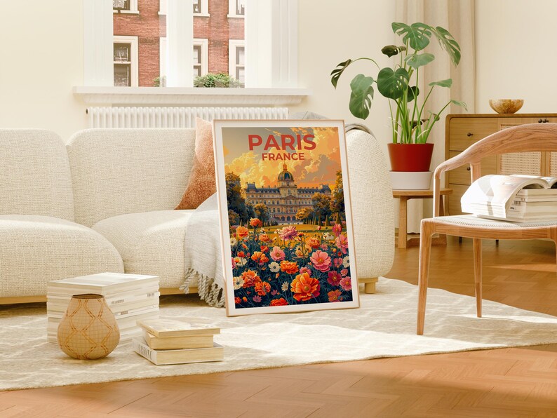 Jardin du Luxembourg Poster, Paris Travel Print, France Poster, Garden Art, Europe Poster, Landscape Poster, Home Decor, Birthday Gift