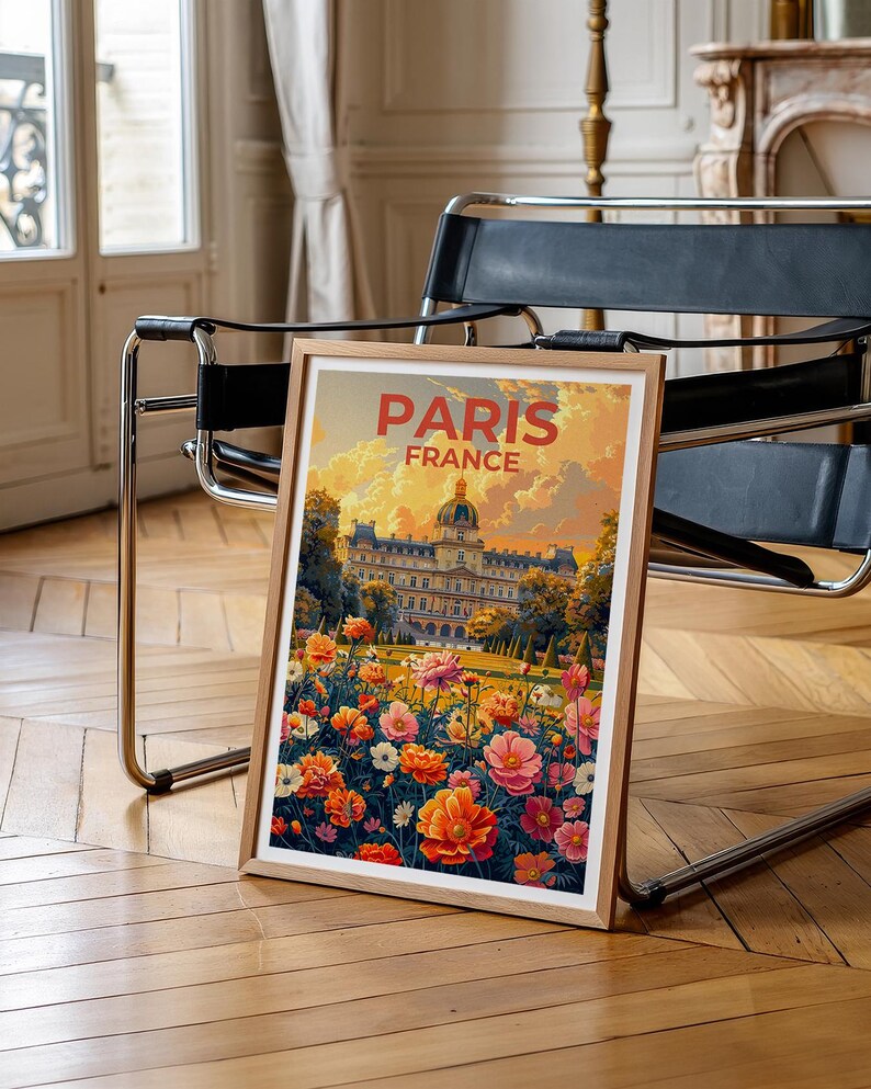 Jardin du Luxembourg Poster, Paris Travel Print, France Poster, Garden Art, Europe Poster, Landscape Poster, Home Decor, Birthday Gift