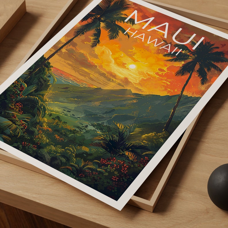 Maui Poster, Maui Print, Hawaii Poster, Hawaii Print, Maui Travel Poster, Hawaii Art, Hawaii Gift