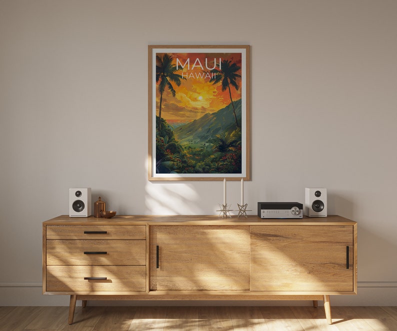 Maui Poster, Maui Print, Hawaii Poster, Hawaii Print, Maui Travel Poster, Hawaii Art, Hawaii Gift