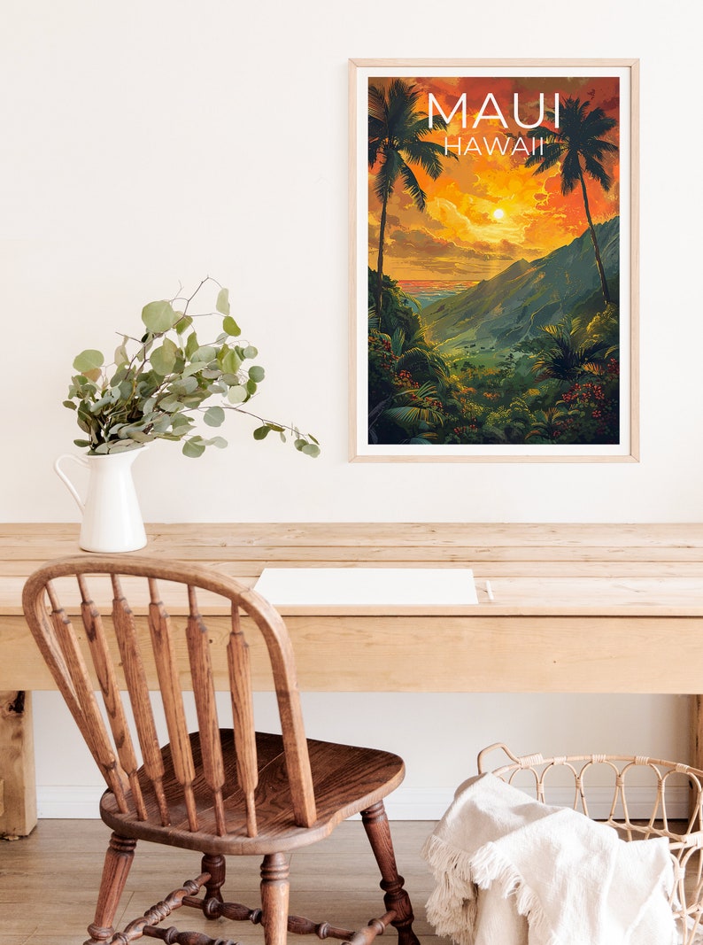 Maui Poster, Maui Print, Hawaii Poster, Hawaii Print, Maui Travel Poster, Hawaii Art, Hawaii Gift