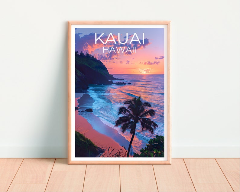 Kauai Poster, Kauai Print, Hawaii Poster, Hawaii Print, Kauai Travel Poster, Hawaii Art, Kauai Gift