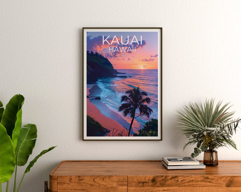 Kauai Poster, Kauai Print, Hawaii Poster, Hawaii Print, Kauai Travel Poster, Hawaii Art, Kauai Gift
