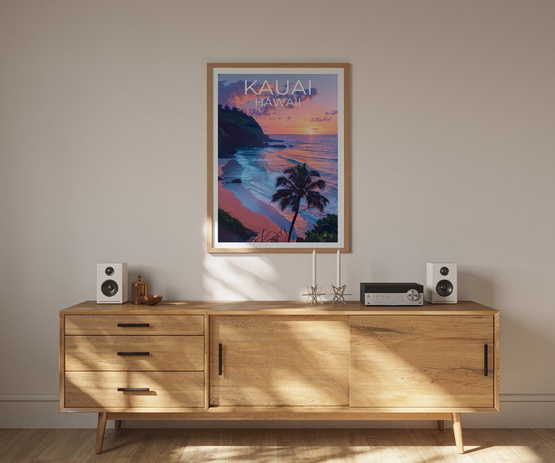 Kauai Poster, Kauai Print, Hawaii Poster, Hawaii Print, Kauai Travel Poster, Hawaii Art, Kauai Gift