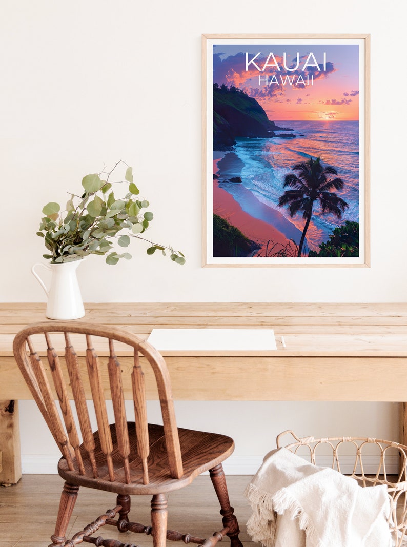 Kauai Poster, Kauai Print, Hawaii Poster, Hawaii Print, Kauai Travel Poster, Hawaii Art, Kauai Gift