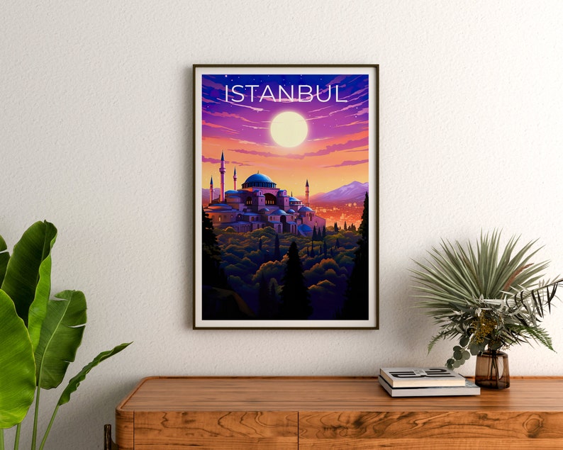 Istanbul Poster, Istanbul Print, Turkey Poster, Turkey Print, Istanbul Travel Poster, Hagia Sofia Poster, Hagia Sofia Print