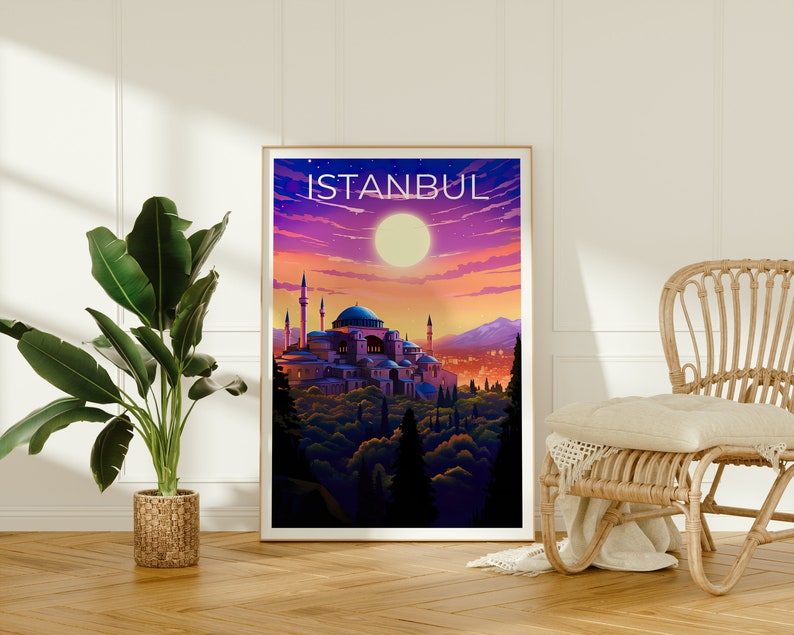 Istanbul Poster, Istanbul Print, Turkey Poster, Turkey Print, Istanbul Travel Poster, Hagia Sofia Poster, Hagia Sofia Print