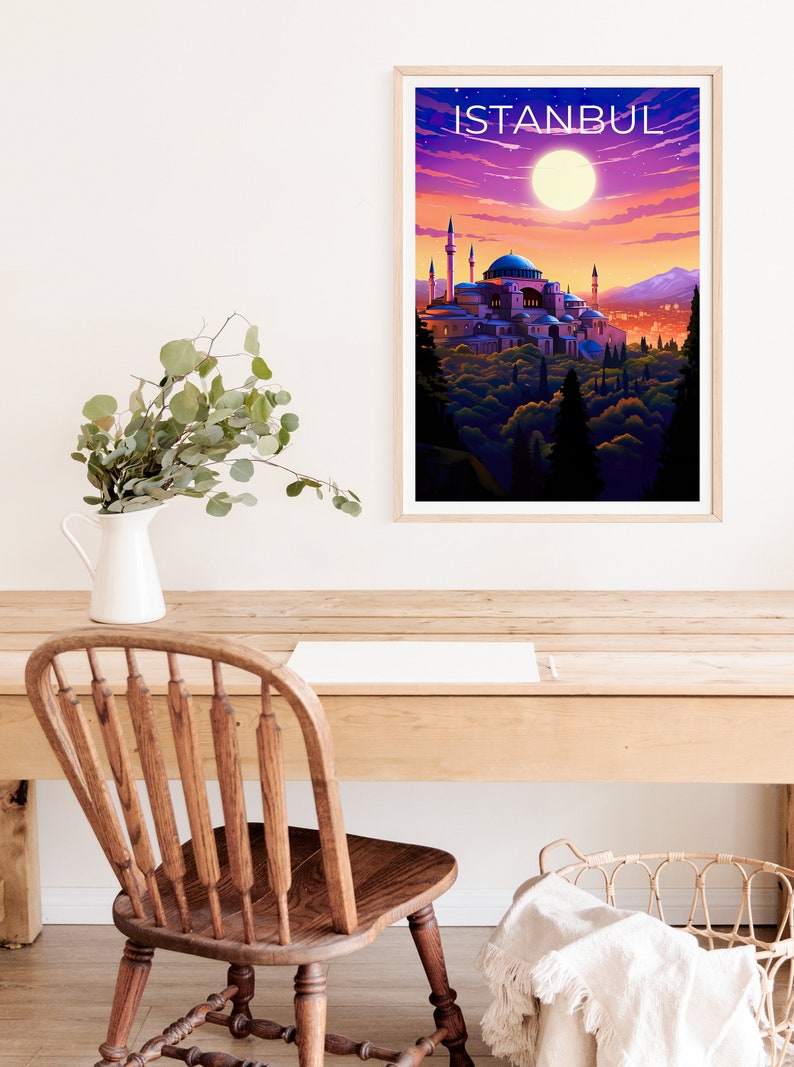 Istanbul Poster, Istanbul Print, Turkey Poster, Turkey Print, Istanbul Travel Poster, Hagia Sofia Poster, Hagia Sofia Print