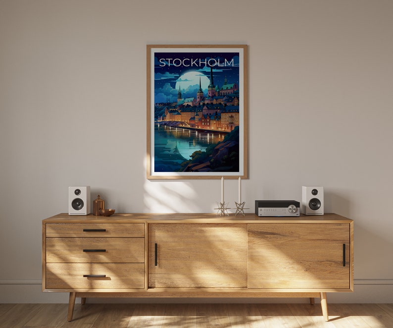 Stockholm Travel Poster, Sweden Wall Art, Sweden Print, Stockholm Poster, Sweden Poster, City Poster, Stockholm Art