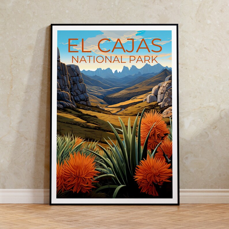 El Cajas National Park Poster, Ecuador Print, Ecuador Art, El Cajas Print, Ecuador  Poster, El Cajas Art